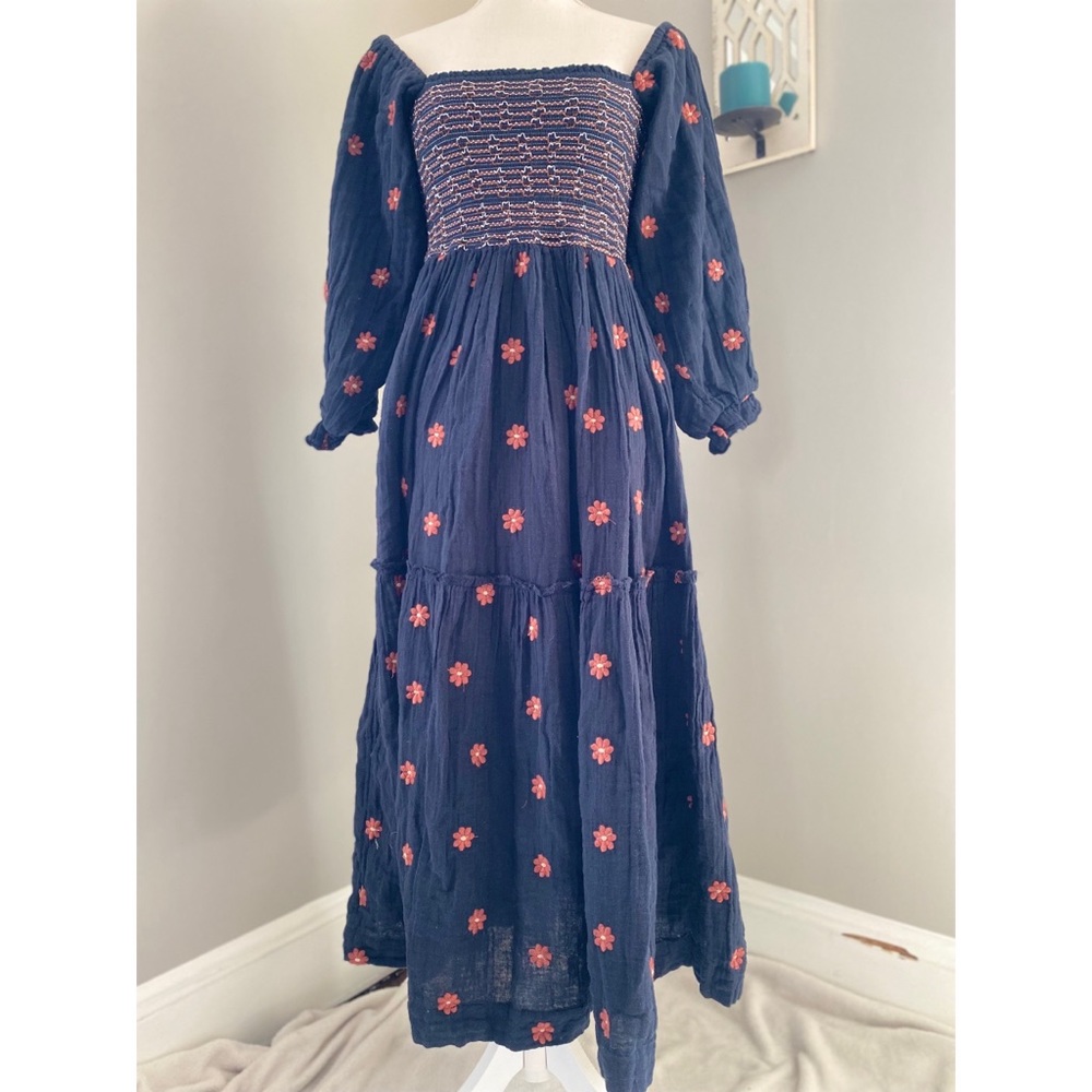 Free People - Dahlia Embroidered Maxi Dress - Picture 9 of 10